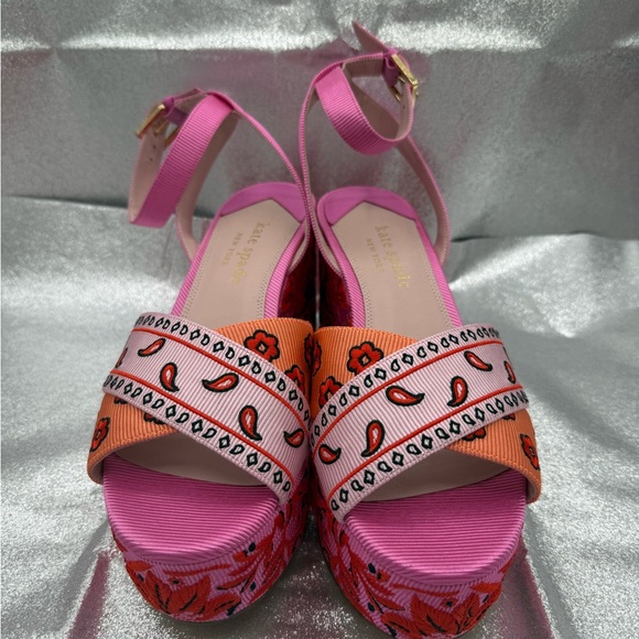 Kate Spade Rio Patchwork Platform Sandals - Picture 7 of 12